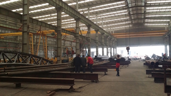 Steel structure processing plant